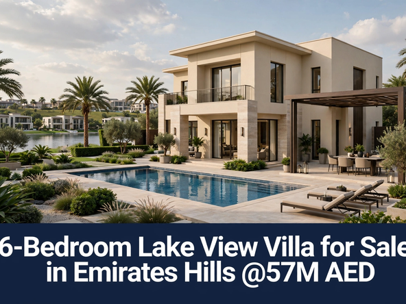 6-Bedroom Lake View Villa for Sale in Emirates Hills