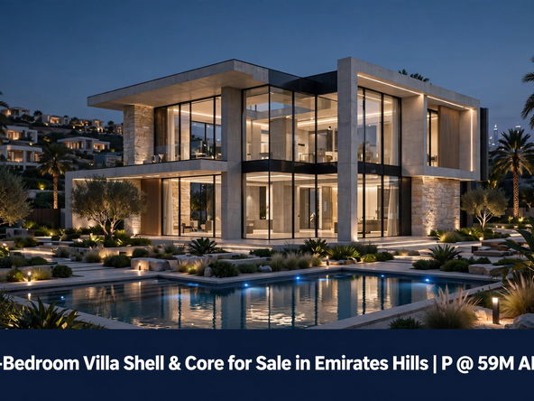 5-Bedroom Villa Shell & Core for Sale in Emirates Hills | P