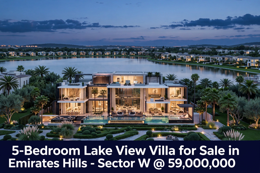 5-Bedroom Lake View Villa for Sale in Emirates Hills – Sector W