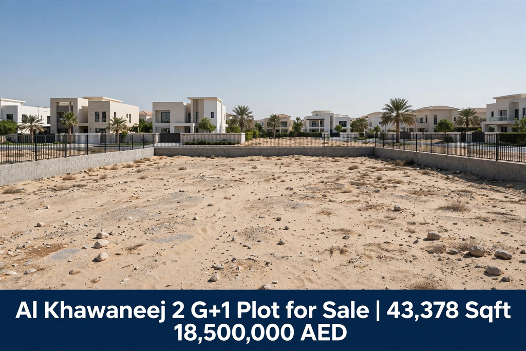 Al Khawaneej 2 G+1 Plot for Sale | 43,378 Sqft