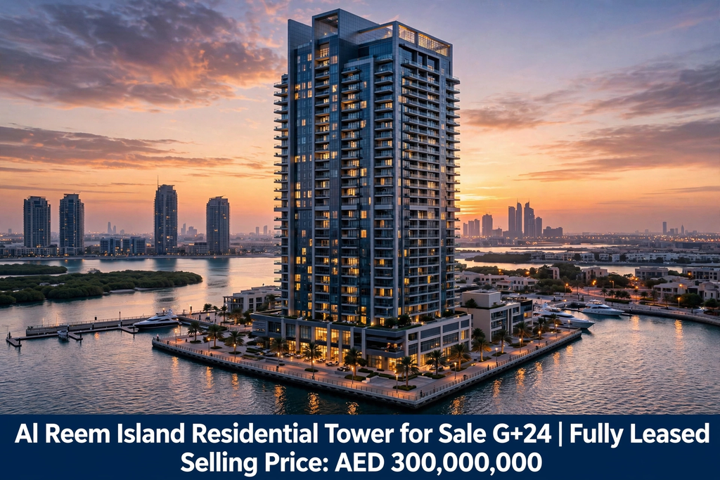 Al Reem Island Residential Tower for Sale G+24 | Fully Leased A/D