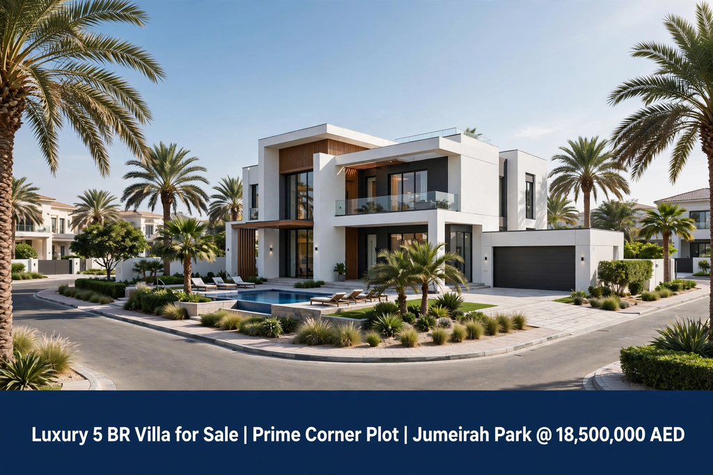 Luxury 5 BR Villa for Sale | Prime Corner Plot |  Jumeirah Park