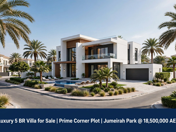Luxury 5 BR Villa for Sale | Prime Corner Plot | Jumeirah Park