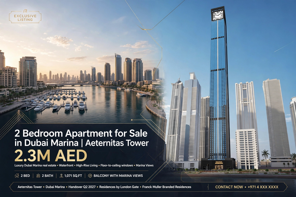 2 Bedroom Apartment for Sale in Dubai Marina | Aeternitas Tower
