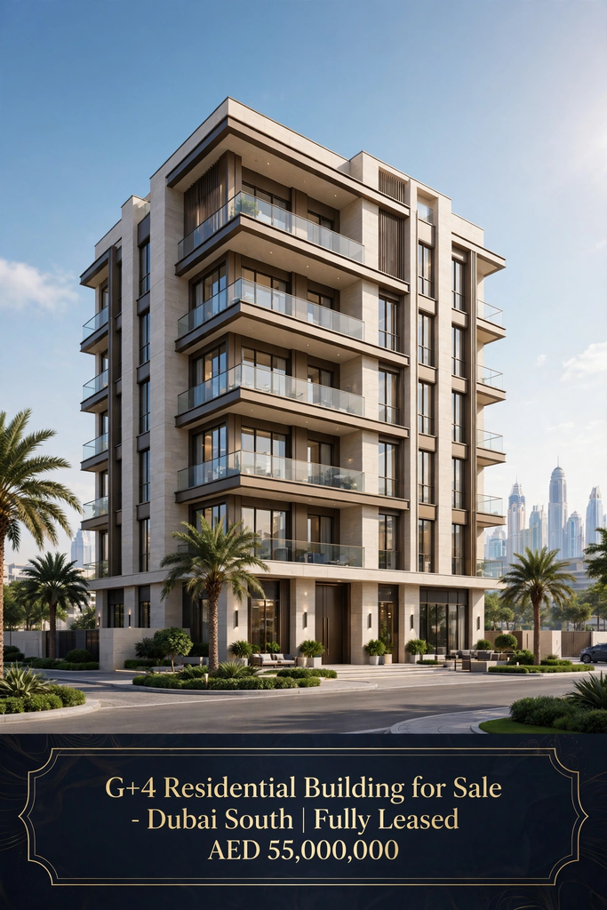 G+4 Residential Building for Sale  – Dubai South | Fully Leased  