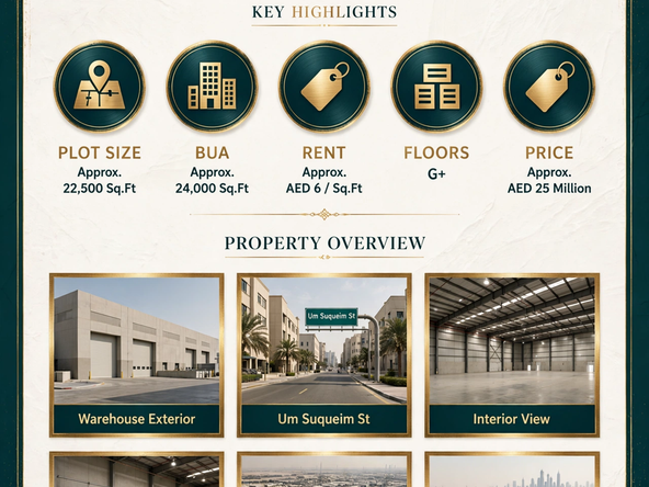 Warehouse for Sale in Al Quoz Industrial 4 – G+ Warehouse