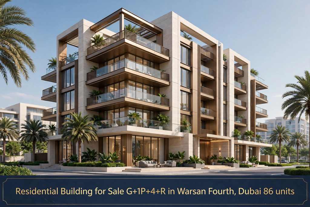 Residential Building for Sale G+1P+4+R in Warsan Fourth, Dubai