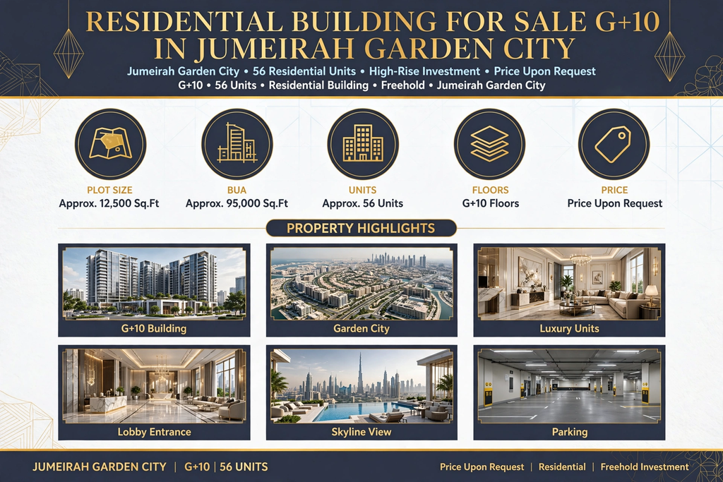Residential Building for Sale G+10 in Jumeirah Garden City | 56