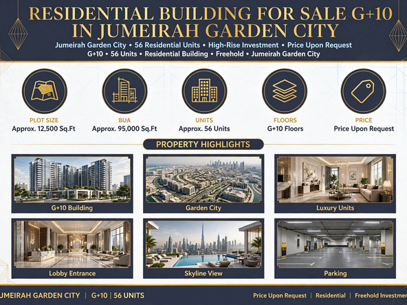 Residential Building for Sale G+10 in Jumeirah Garden City | 56